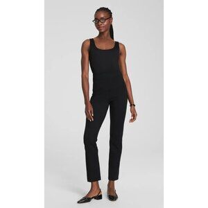 Spanx Black Ponte Pants Women’s Small Petite • Pull-On High Rise Stretch Legging
